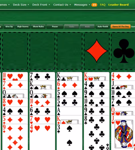 Изображения геймплея Freecell Solitaire by Green Felt 1