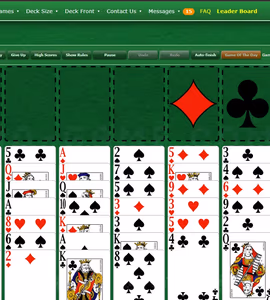 Изображения геймплея Freecell Solitaire by Green Felt 3