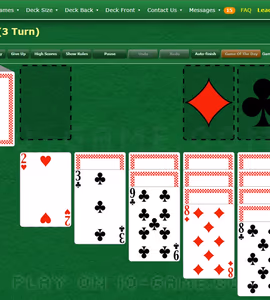 Immagini di gameplay Klondike Solitaire Three Turn by GreenFelt 3
