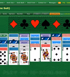 Spider Solitaire One Suit游戏图片 2