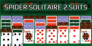 玩 Spider Solitaire Two Suits