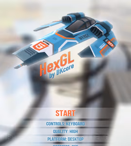 Gambar Gameplay 3D RACE HEXGL 2