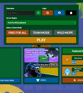 Imagens de jogabilidade Mope.io 3